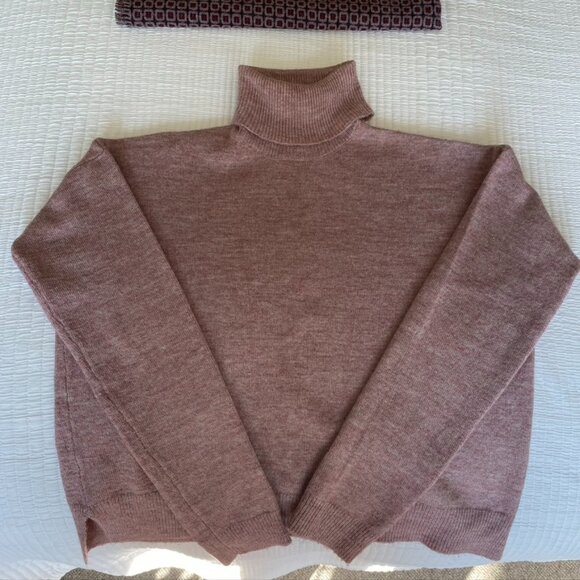 Garage Knit Pink Turtleneck - Picture 1 of 3